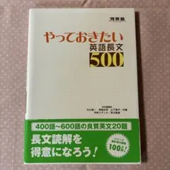 やっておきたい英語長文500 河合塾