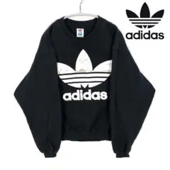 90s  adidas トレーナー デカロゴ トレフォイル ロゴ デサント製