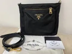PRADA プラダ ナイロン ショルダーバッグ ブラック 三角ロゴ