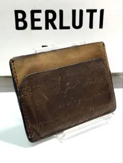 Berluti ブラウンレザー カードケース - メルカリ