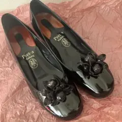 パンプス　エナメル黒　24cm