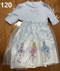 きみとアイドルプリキュア 半袖ワンピース 水色のサムネイル