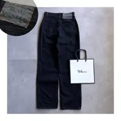 【美品✨️】RH オーガニックコットン　ブラックデニム　ハイウエスト　ストレッチ