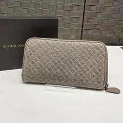k*u様 Bottega Veneta キルティング長財布 グレー