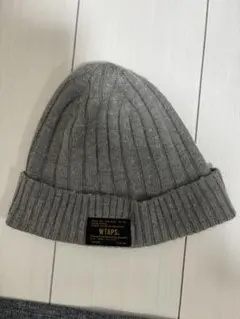 WTAPS ウールリブ編みビーニー BEANIE ニット帽　グレーのサムネイル