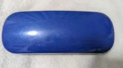 青色 光沢 メガネケース　メガネ（レンズ）クロス付✨️