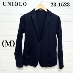 ユニクロ レディースジャケット ネイビー 紺 M シンプル 羽織り おしゃれ