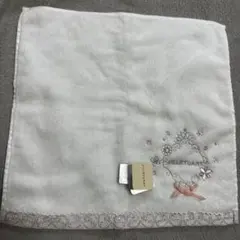 JILL STUART 刺繍ハンカチ ホワイト