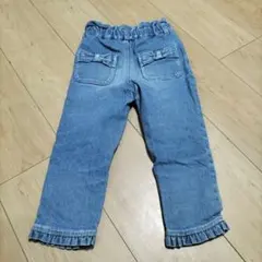 デニム フリル裾パンツ 110cm