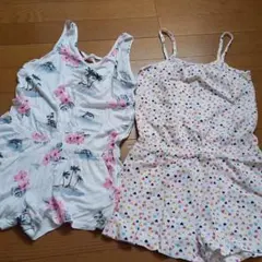 女の子サロペット2枚セット