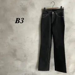 【極美品】B3 デニムパンツ フレア 美脚 ストレッチ インディゴ 215のサムネイル