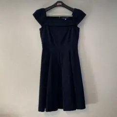 Ms. Gracy ノースリーブ 黒 ワンピース ひざ丈 Ms. Gracy ノースリーブ 黒 ワンピース ひざ丈