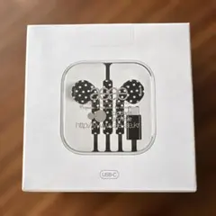 【新品未開封】aeae イヤホン USB-C ブラック ホワイトドット