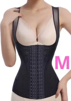 [Sawaiko] ウエストニッパー コルセット 補正下着 背筋 レディース M