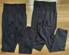 マタニティレギンス L-LL ブラック 2枚セット