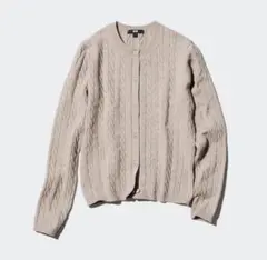 ユニクロ ケーブル クルーネック カーディガン