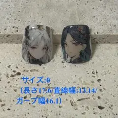 NO30【現品】親指チップのみ　痛ネイルチップ　推しネイルチップ サイズ:0のサムネイル