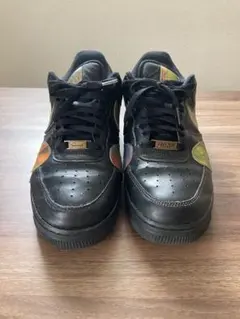 NIKE エアフォース1 ブラック マルチカラー