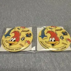 ユニバーサルスタジオジャパン　カーニバルゲーム　缶バッジ2個セットのサムネイル