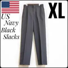 ✨US NAVY✨アメリカ軍★ブラック★スラックス★W80★ゴールデンサイズのサムネイル