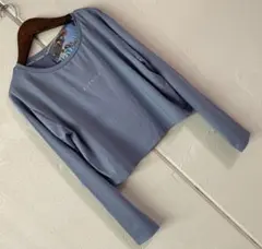 kitson la 長袖トレーニングトップス ブルーグレー