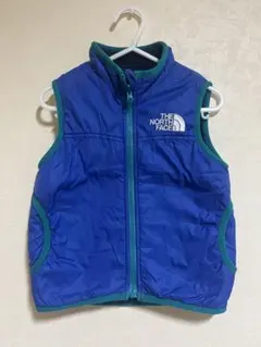 THE NORTH FACE 青 ジップアップベスト 80