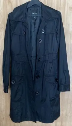 & by P&D トレンチコート サイズ38 黒