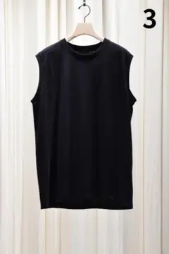 COMOLI 25SS コットンジャージ ノースリーブ 3