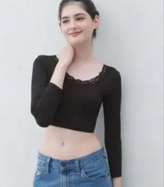 PEACH JOHNＩｔ’ｓモイスティショート丈９分袖