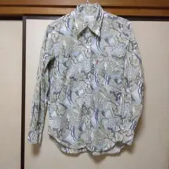 花柄 長袖 シャツ