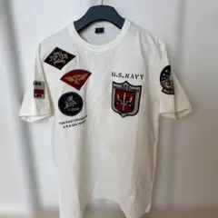美品】AVIREX 部隊章 ワッペン Tシャツ 2XL ホワイト - メルカリ