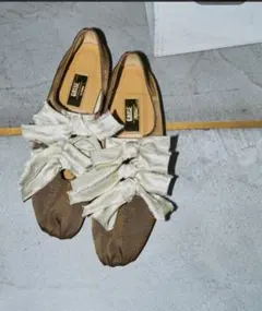 【新品】LE TALON GRISE ルタロン　サテンリボンバレリーナ