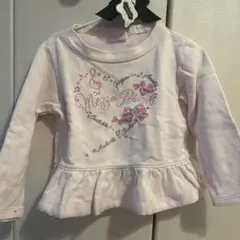 mezzo piano ピンク フリル トレーナー