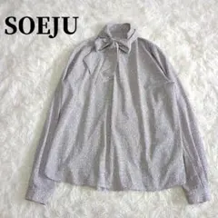 ソージュ soeju ビット柄スカーフ付きブラウス - メルカリ