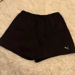 Puma 黒 ランニングショーツ ポケット付き