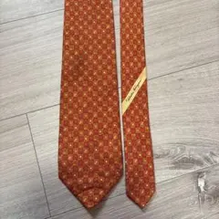 Salvatore Ferragamo シルクネクタイ オレンジ