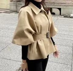 【ENEU】エヌー バルーンスリーブショートトレンチ