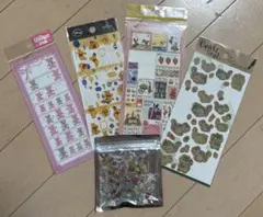 使いかけ　ぷくぷくシール　他　5枚セット