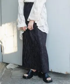 kastane リバーシブルジャガードIラインスカートのサムネイル