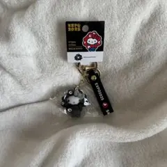 大阪万博限定　サンリオミャクミャクなりきりキーホルダー　ハローキティ　黒モノクロ