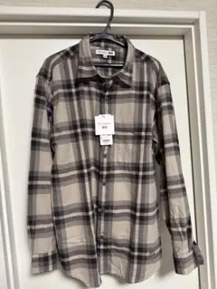 【新品未使用】ユニクロ JW ANDERSON チェック フランネルシャツ L