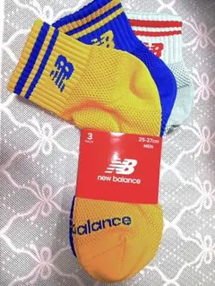 ニューバランス ①25−27cm new balance メンズソックス 3足