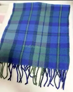 KRIZIAUOMOブルーチェックマフラー