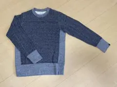 【中古】LOOPWHEELER　ループウィラー　スウェット　黒ゴマシオ