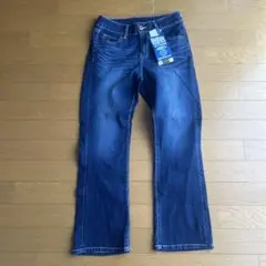ダークブルーデニムフレアパンツ