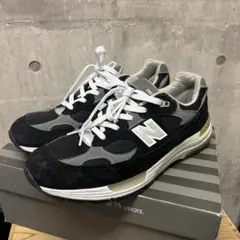 New Balance 992ブラック/グレー