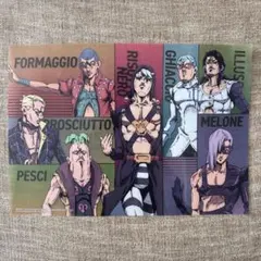 ジョジョ　一番くじ　クリアポスター　ブチャラティ　暗殺チーム