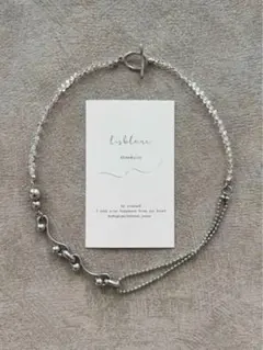 d210 大人気　nuance chain×farfalle ビーズネックレス