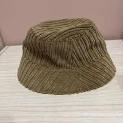 最安値❗️【新品】ジーユー　コーデュロイバケットハット ブラウン