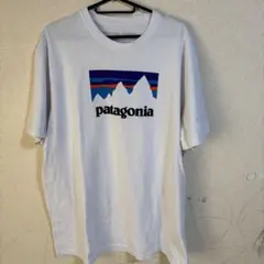 【希少】パタゴニア『ショップステッカーレスポンシビリティーTシャツ／メンズL／白